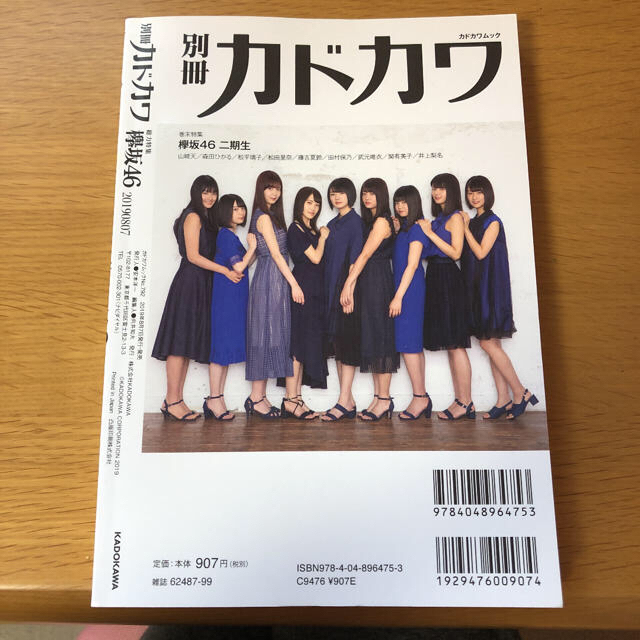 別冊カドカワ 総力特集 欅坂46 20190807 エンタメ/ホビーの雑誌(アート/エンタメ/ホビー)の商品写真