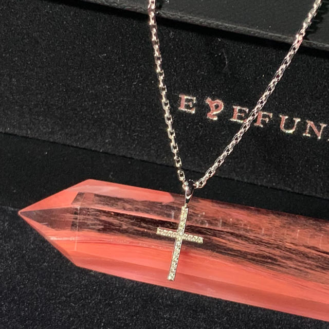 EYEFUNNY - レアなEYE FUNNY ダイヤモンドクロスネックレス 美品の通販 EYEFUNNY - レアなEYE FUNNY ダイヤモンドクロスネックレス 美品の通販