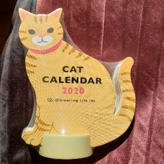 2020 カレンダー　ねこ　猫　卓上　ネコ　 新品(カレンダー/スケジュール)