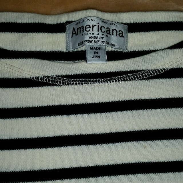 AMERICANA(アメリカーナ)のボーダーTシャツ レディースのトップス(Tシャツ(長袖/七分))の商品写真