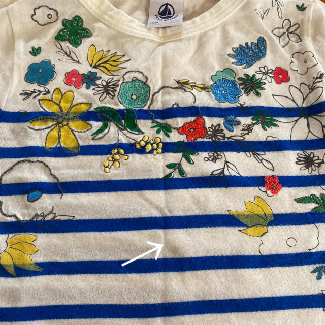 PETIT BATEAU(プチバトー)のプチバトー　マリニエールボーダー　24m86 キッズ/ベビー/マタニティのベビー服(~85cm)(シャツ/カットソー)の商品写真