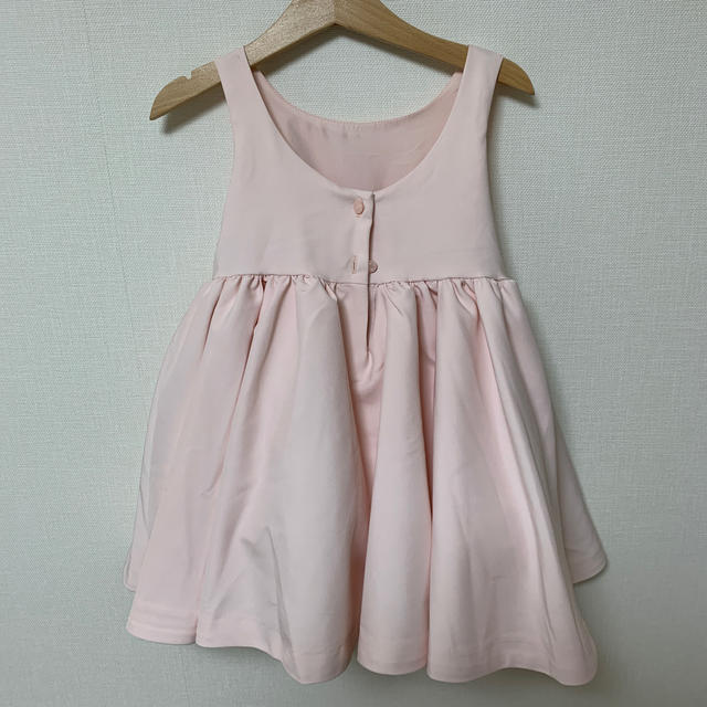 【新品未使用】janie and jack ベビードレス　ピンク90cm キッズ/ベビー/マタニティのキッズ服女の子用(90cm~)(ワンピース)の商品写真