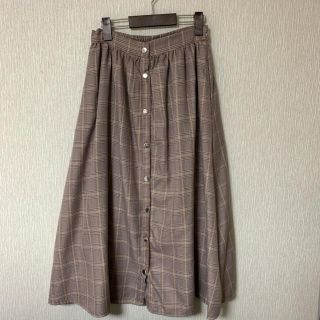 メルロー(merlot)の【merlot】チェック ロングスカート(ロングスカート)