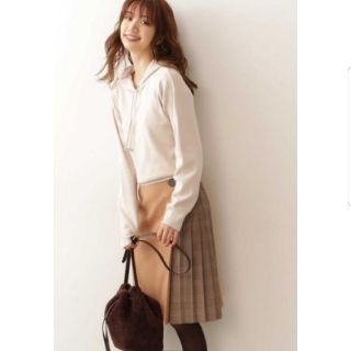 プロポーションボディドレッシング(PROPORTION BODY DRESSING)の新品 未使用 プロポ♡ ビット付 チェック プリーツ ひざ丈 スカート 可愛い(ひざ丈スカート)