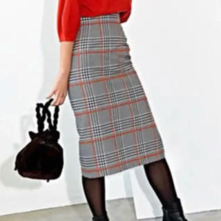 ジュエルチェンジズ(Jewel Changes)のジュエルチェンジ　チェックタイトスカート　　34サイズ　新品、未使用(ひざ丈スカート)