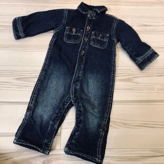 ベビーギャップ(babyGAP)の【babyGap】【H＆M】デニムロンパース レオパード カーディガン(ロンパース)