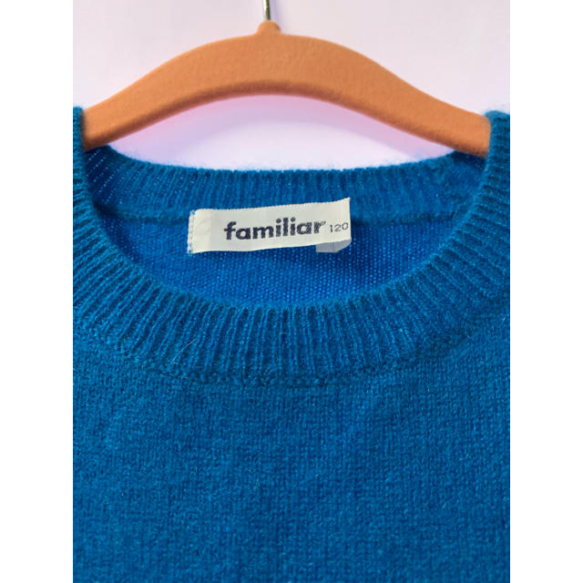 familiar(ファミリア)の値下げ ファミリア カシミヤセーター 120cm キッズ/ベビー/マタニティのキッズ服男の子用(90cm~)(ニット)の商品写真