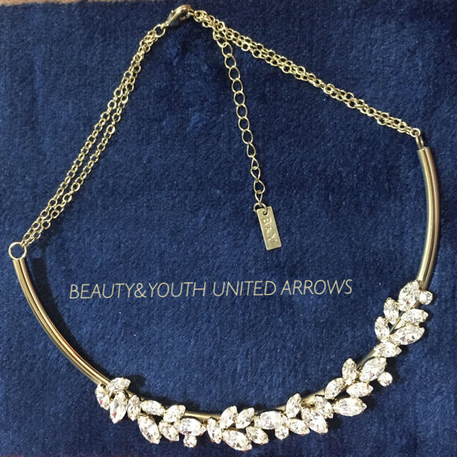 BEAUTY&YOUTH UNITED ARROWS(ビューティアンドユースユナイテッドアローズ)のビジュー ネックレス ゴールド レディースのアクセサリー(ネックレス)の商品写真