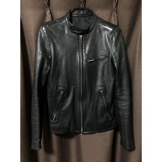 LITHIUM HOMME - LITHIUM シングルレザーライダース リチウムオムの