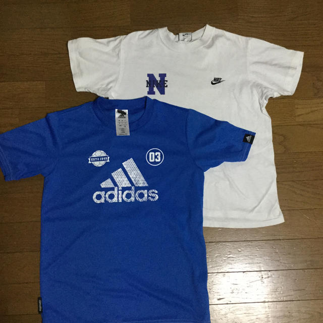 adidas(アディダス)のadidas、NIKE  150cm 半袖Tシャツ　中古 キッズ/ベビー/マタニティのキッズ服男の子用(90cm~)(Tシャツ/カットソー)の商品写真