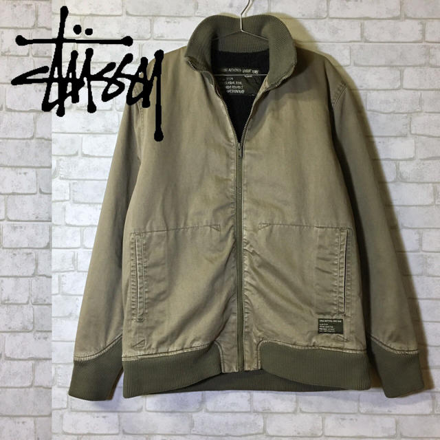 STUSSY(ステューシー)の【STUSSY】ジップアップ ブルゾン 裏地ボア スタンドカラー /M メンズのジャケット/アウター(ブルゾン)の商品写真