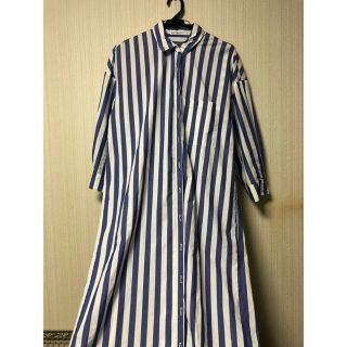 アパルトモンドゥーズィエムクラス ストライプシャツ マキシワンピース