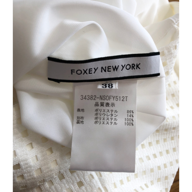 FOXEY - 美品 フォクシー ワンピース 38 S 白色 レース ノースリーブ ...