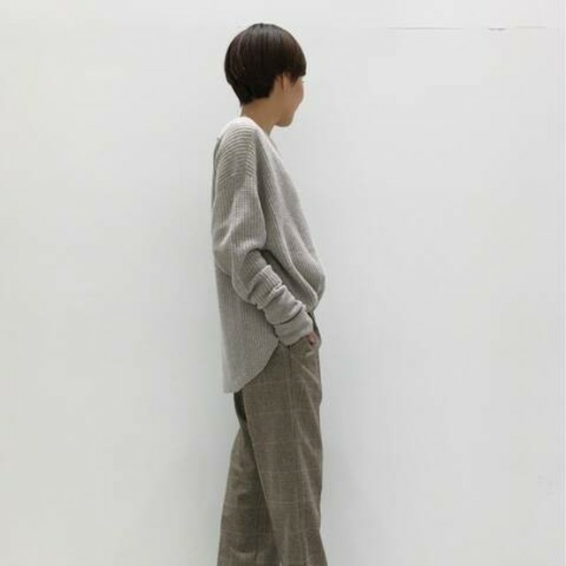 L'Appartement DEUXIEME CLASSE(アパルトモンドゥーズィエムクラス)のチーナ様専用アパルトモン THERMAL KNIT ベージュ レディースのトップス(ニット/セーター)の商品写真