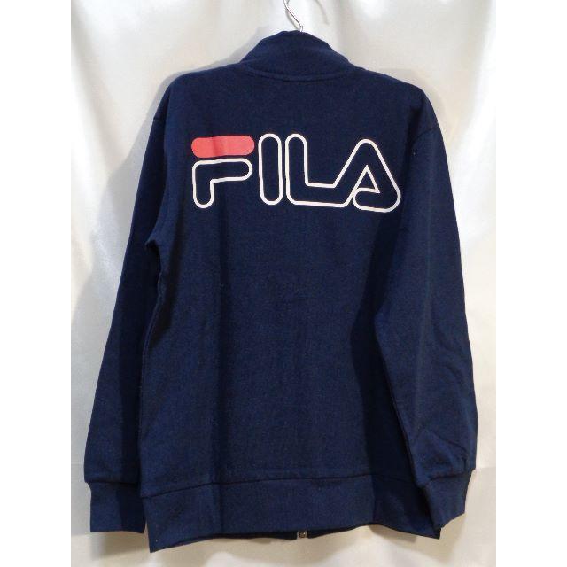 FILA(フィラ)の＜№4649＞★FILA★カットソー裏毛ジャケット☆150cm☆紺 キッズ/ベビー/マタニティのキッズ服男の子用(90cm~)(ジャケット/上着)の商品写真