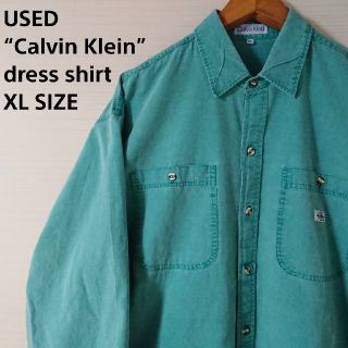 カルバンクライン(Calvin Klein)の☆US古着Calvin Klein/シャツ/カラーシャツ/ビッグサイズ/L(シャツ)