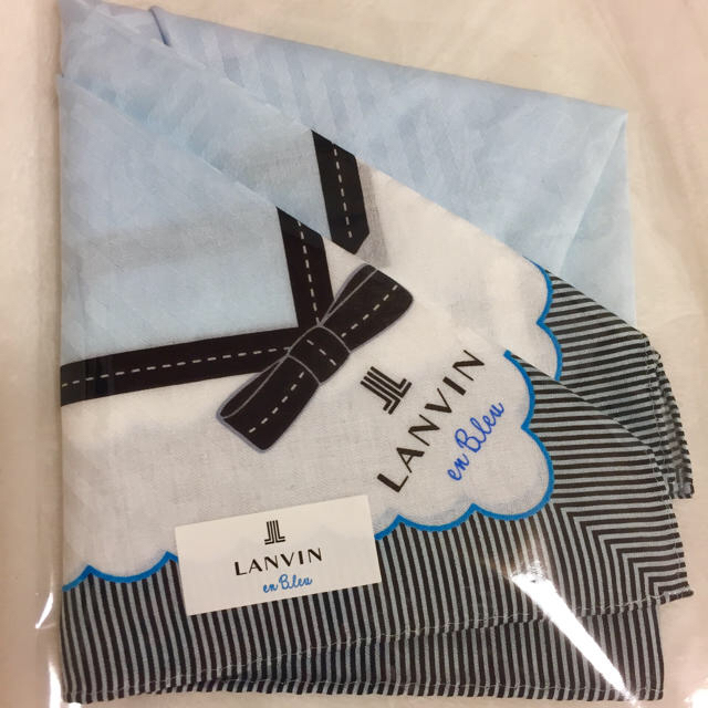 LANVIN en Bleu(ランバンオンブルー)のランバンオンブルー  ハンカチ 新品✨ レディースのファッション小物(ハンカチ)の商品写真