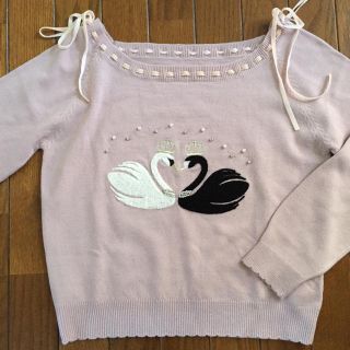 シークレットハニー(Secret Honey)のシークレットハニー スワン刺繍ニット(ニット/セーター)