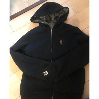 アベイシングエイプ(A BATHING APE)のエイプ　正規品　リバーシブルパーカー　美品　xs(ジャケット/上着)