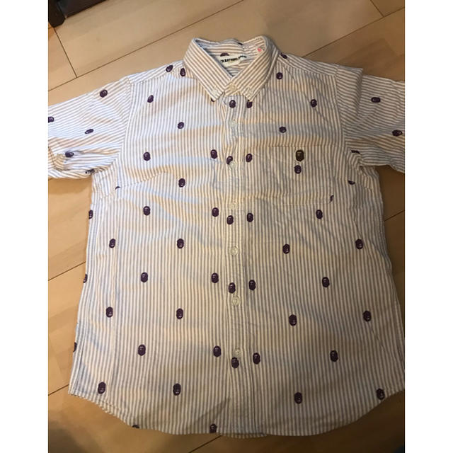 A BATHING APE(アベイシングエイプ)のエイプ　半袖二枚セット　150cm位　xs キッズ/ベビー/マタニティのキッズ服男の子用(90cm~)(Tシャツ/カットソー)の商品写真