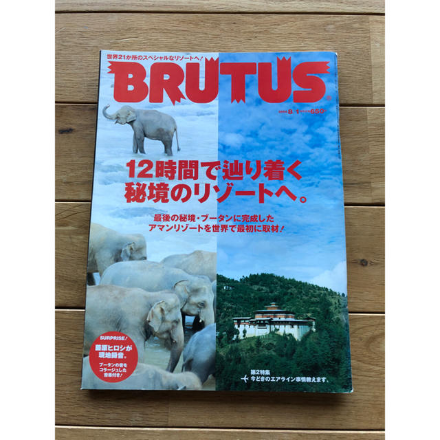 BRUTUS ブルータス　秘境のリゾート　旅　ガイドブック　book エンタメ/ホビーの本(地図/旅行ガイド)の商品写真