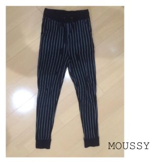 マウジー(moussy)のMOUSSY ストライプスウェットパンツ(カジュアルパンツ)