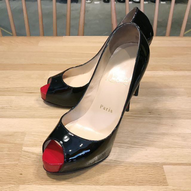 koshia様の 訳あり ルブタン パンプス エナメル オープントゥ 黒 22 koshia様の 訳あり ルブタン パンプス エナメル オープントゥ 黒 22