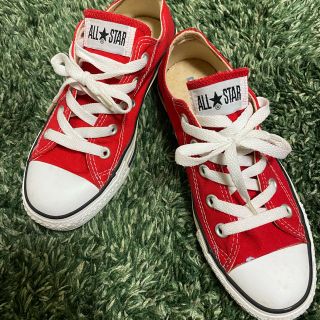 コンバース(CONVERSE)のコンバース　オールスター　レッド　23.0(スニーカー)