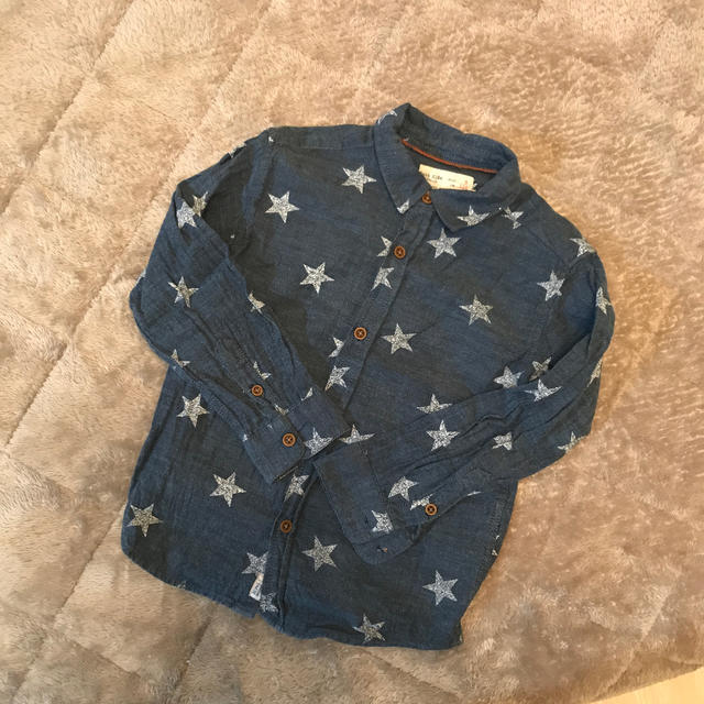 ZARA KIDS(ザラキッズ)のデニムシャツ◎110cm キッズ/ベビー/マタニティのキッズ服男の子用(90cm~)(Tシャツ/カットソー)の商品写真