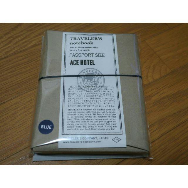 トラベラーズノート ACE HOTEL パスポートサイズ 新品 ブルーの通販 by ...