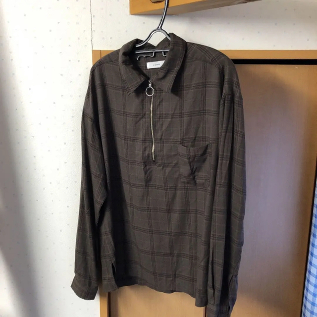 lidnm  リドム  ビンテージチェックリングジップシャツ 2点セット メンズのトップス(Tシャツ/カットソー(七分/長袖))の商品写真