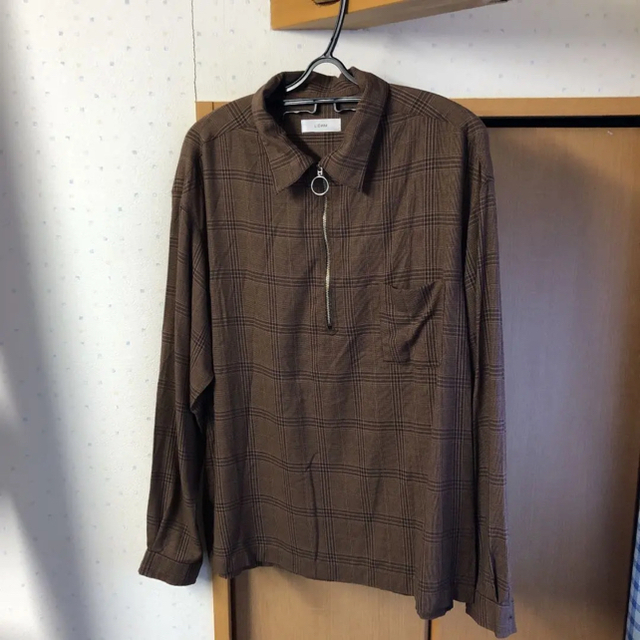 lidnm  リドム  ビンテージチェックリングジップシャツ 2点セット メンズのトップス(Tシャツ/カットソー(七分/長袖))の商品写真