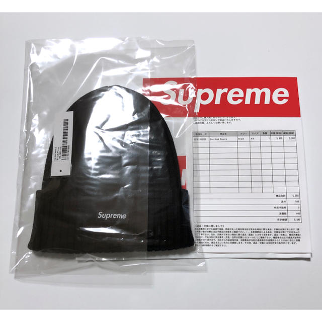 Supreme(シュプリーム)の新品 Supreme Overdyed Beanie ブラック ビーニー  メンズの帽子(ニット帽/ビーニー)の商品写真