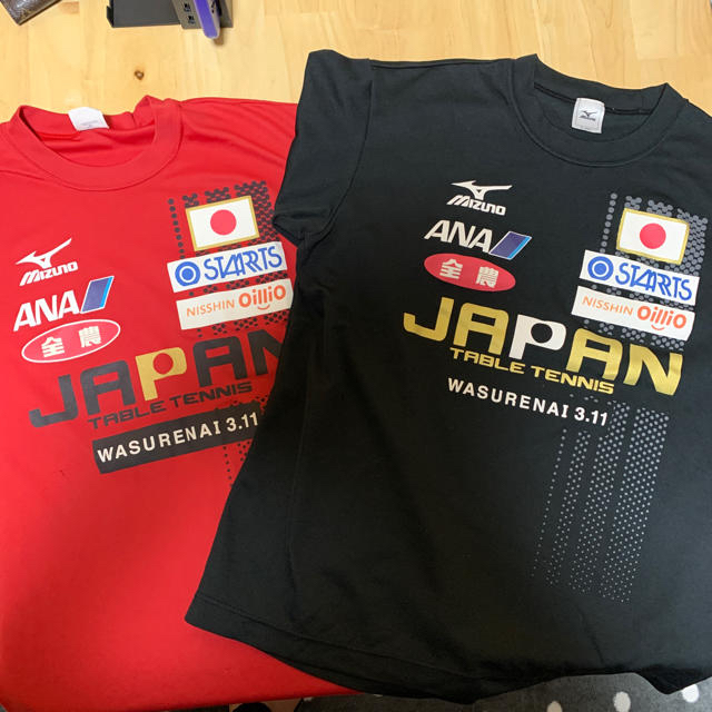 MIZUNO(ミズノ)の卓球日本代表Tシャツ スポーツ/アウトドアのスポーツ/アウトドア その他(卓球)の商品写真