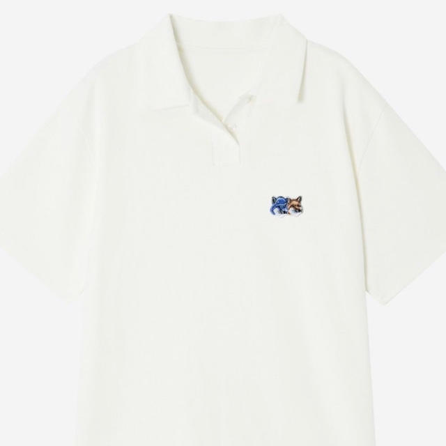 メゾンキツネ アーダーエラー TWIN FOX HEAD POLO Mサイズ