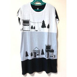 グラニフ(Design Tshirts Store graniph)の【新品未使用】【レディース】グラニフ　お化け柄Ｔシャツワンピース(ミニワンピース)