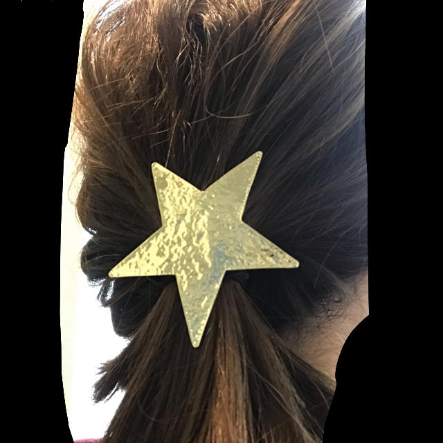 Ron Herman(ロンハーマン)の星形ヘアゴム　ゴールド レディースのヘアアクセサリー(ヘアゴム/シュシュ)の商品写真