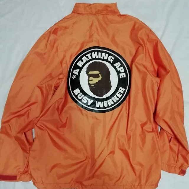 A BATHING APE(アベイシングエイプ)の激レア 初期 A BATHING APE コーチジャケット メンズのジャケット/アウター(ナイロンジャケット)の商品写真