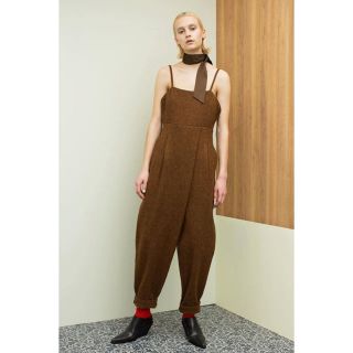 ユナイテッドアローズ(UNITED ARROWS)のleinwande 19aw Tweed Belted Jumpsuits(サロペット/オーバーオール)