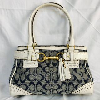 コーチ(COACH) シグネチャー ハンドバッグ(レディース)（デニム）の 