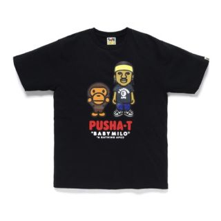 アベイシングエイプ(A BATHING APE)の込み BAPE X PUSHA-T BABY MILO TEE L ape(Tシャツ/カットソー(半袖/袖なし))