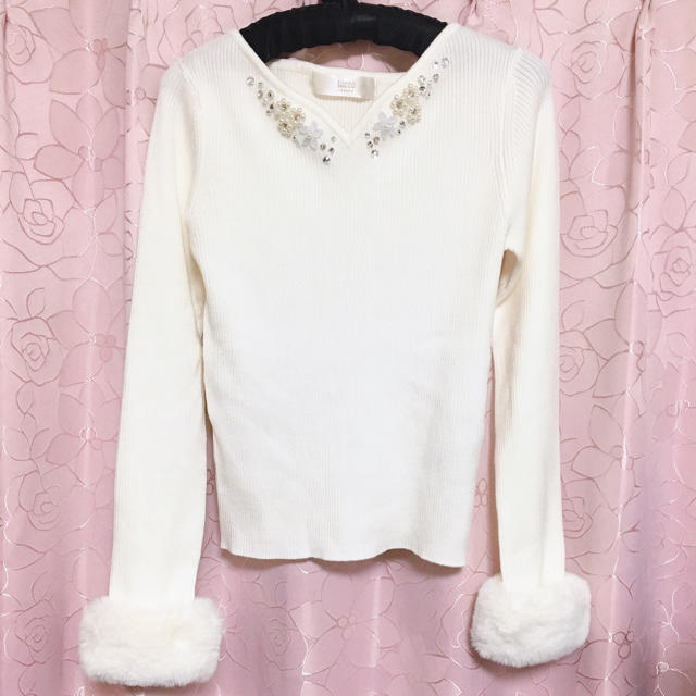 tocco(トッコ)のtocco closet♡ファー取り外し可能トップス レディースのトップス(ニット/セーター)の商品写真