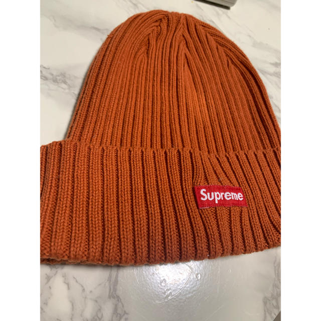 Supreme(シュプリーム)のsupreme ビーニー　オレンジ2019ss メンズの帽子(ニット帽/ビーニー)の商品写真