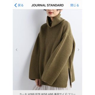 ジャーナルスタンダード(JOURNAL STANDARD)の⭐︎値下げジャーナルスタンダードタートルネックセーター(ニット/セーター)