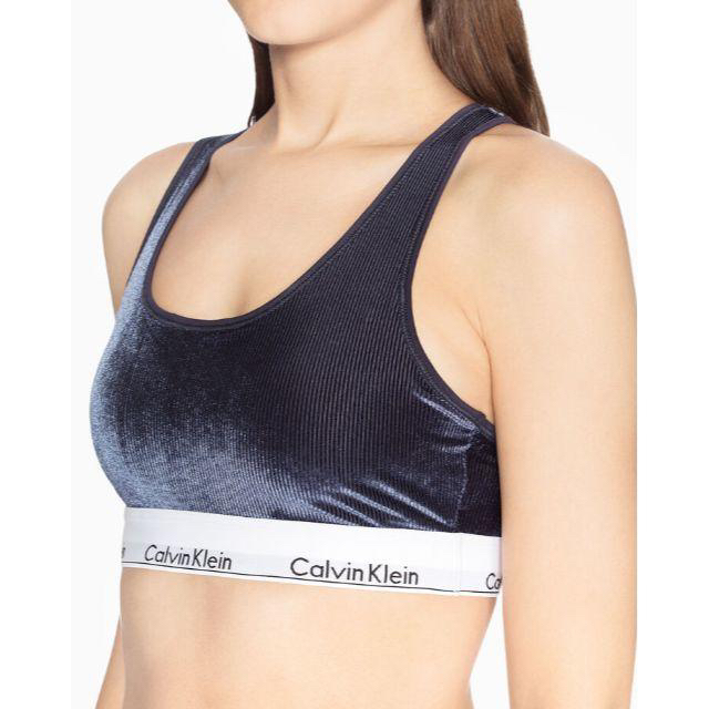 Calvin Klein(カルバンクライン)のCALVIN KLEIN UNDERWEAR レーサーバック ブラレット 青 M レディースの下着/アンダーウェア(ブラ)の商品写真