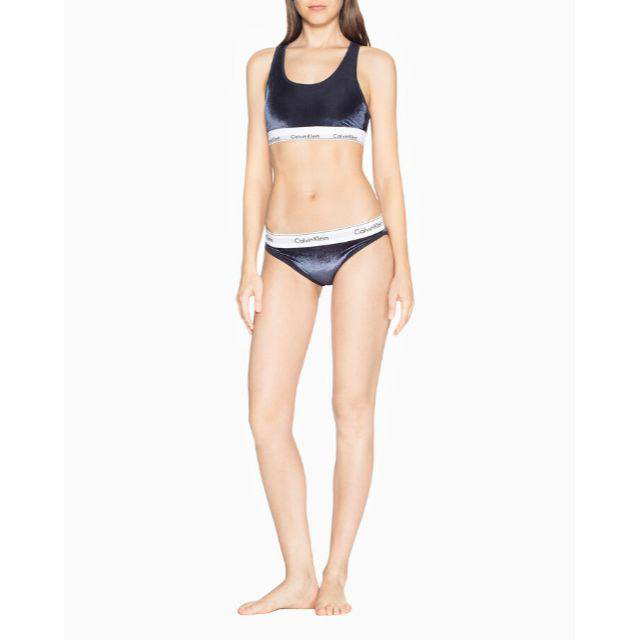 Calvin Klein(カルバンクライン)のCALVIN KLEIN UNDERWEAR レーサーバック ブラレット 青 M レディースの下着/アンダーウェア(ブラ)の商品写真