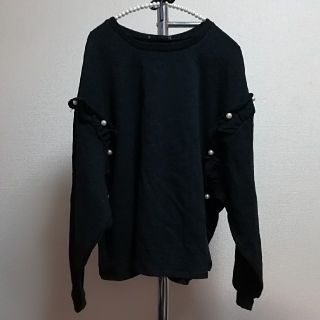 ザラ(ZARA)のZARA 新品 タグ付き フリル トレーナー(トレーナー/スウェット)