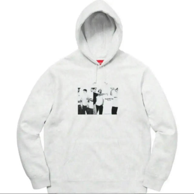 【新品L】Supreme Classic Ad Hooded グレー