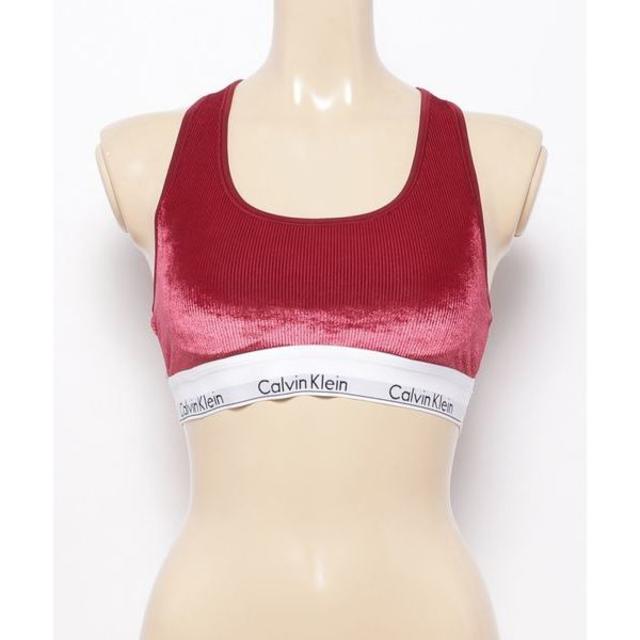 Calvin Klein(カルバンクライン)のCALVIN KLEIN UNDERWEAR レーサーバック ブラレット 赤 M レディースの下着/アンダーウェア(ブラ)の商品写真