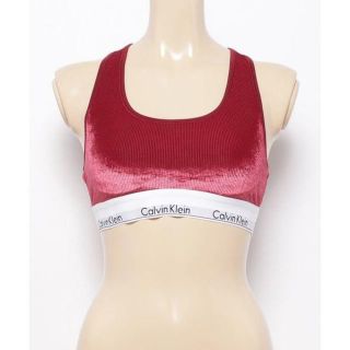 カルバンクライン(Calvin Klein)のCALVIN KLEIN UNDERWEAR レーサーバック ブラレット 赤 M(ブラ)